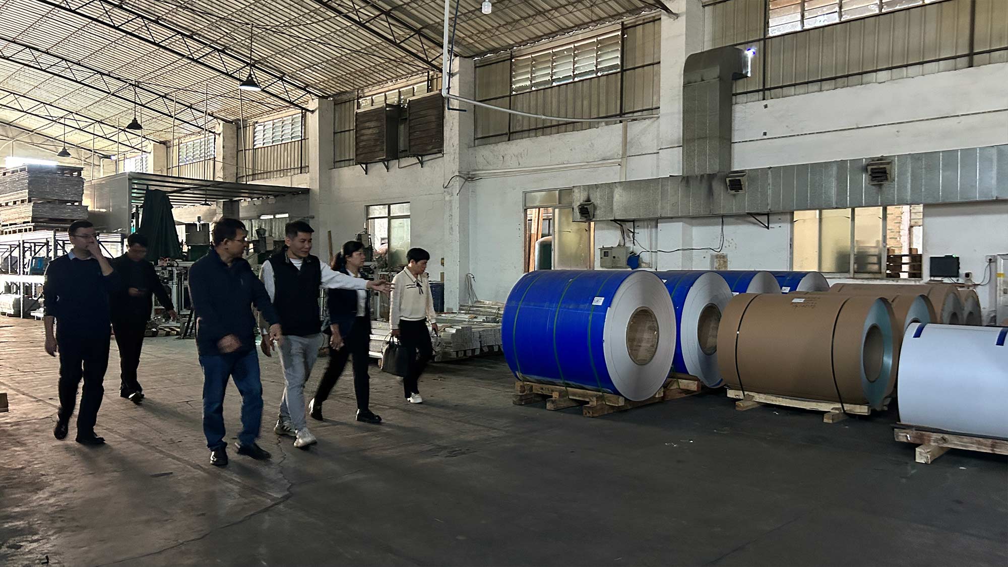 广西省北流市领导莅临广州市桂彬建材有限公司参观考察